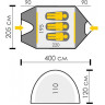 Палатка TALBERG PEAK PRO 3 зелёный 4603735103334